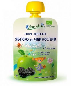 Dinh dưỡng trái cây Fleur Alpine Organic vị táo, mận khô